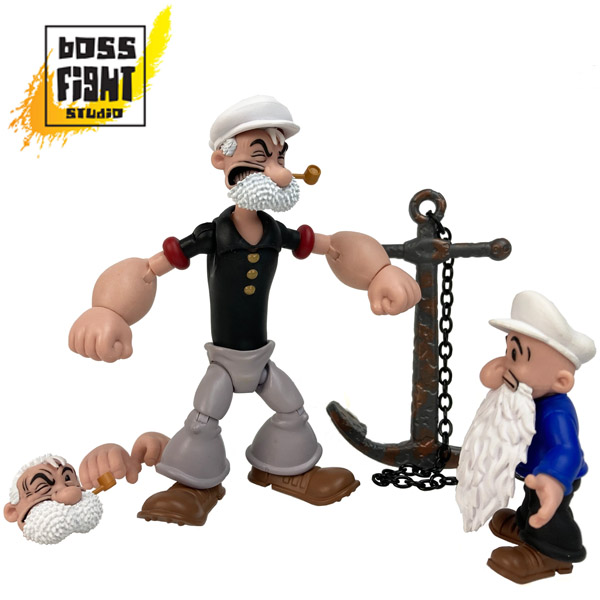Boss Fight Studio Popeye Classics Poopdeck Pappy and Pooky Jones Figure